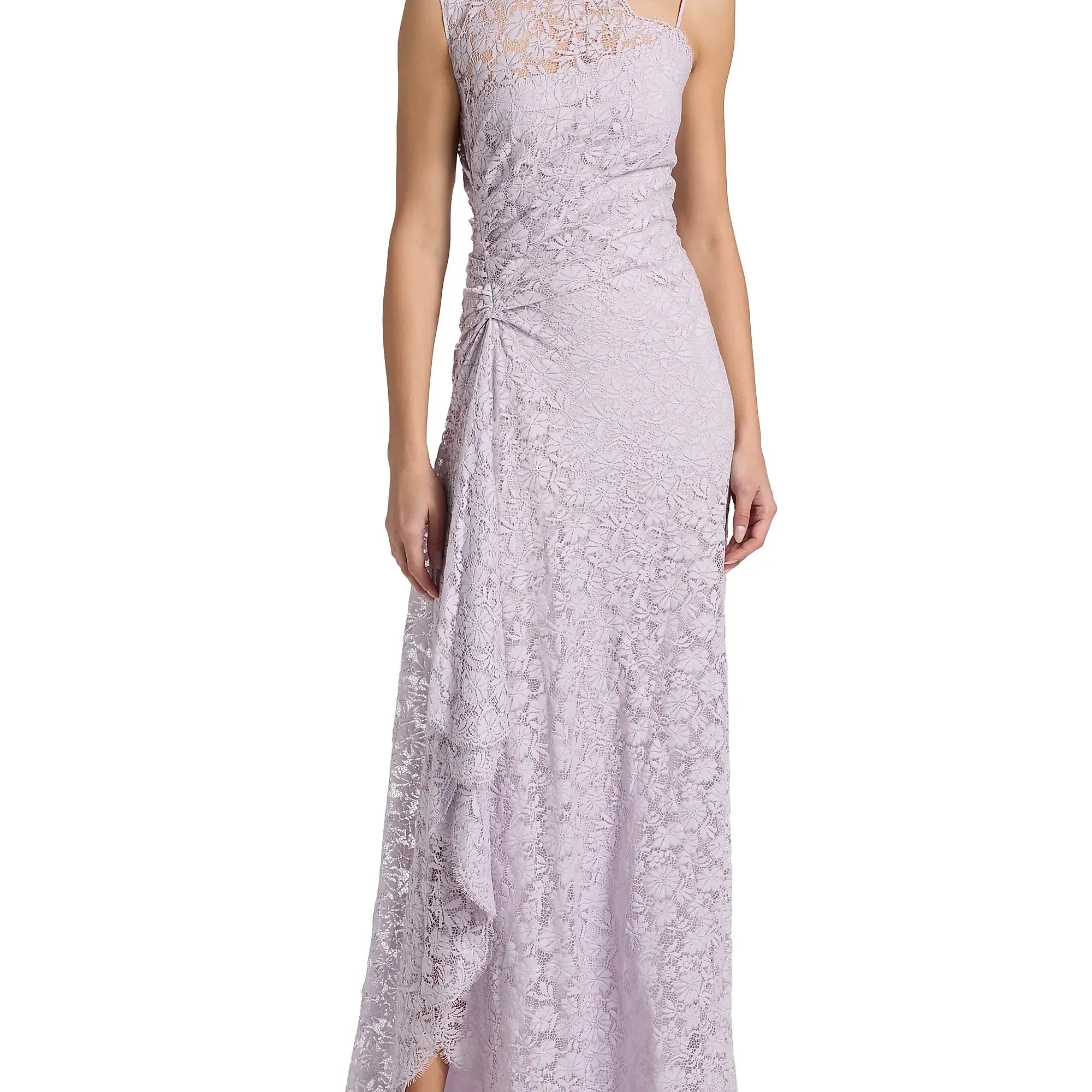 Cotton Blend Lace Maxi Skirt