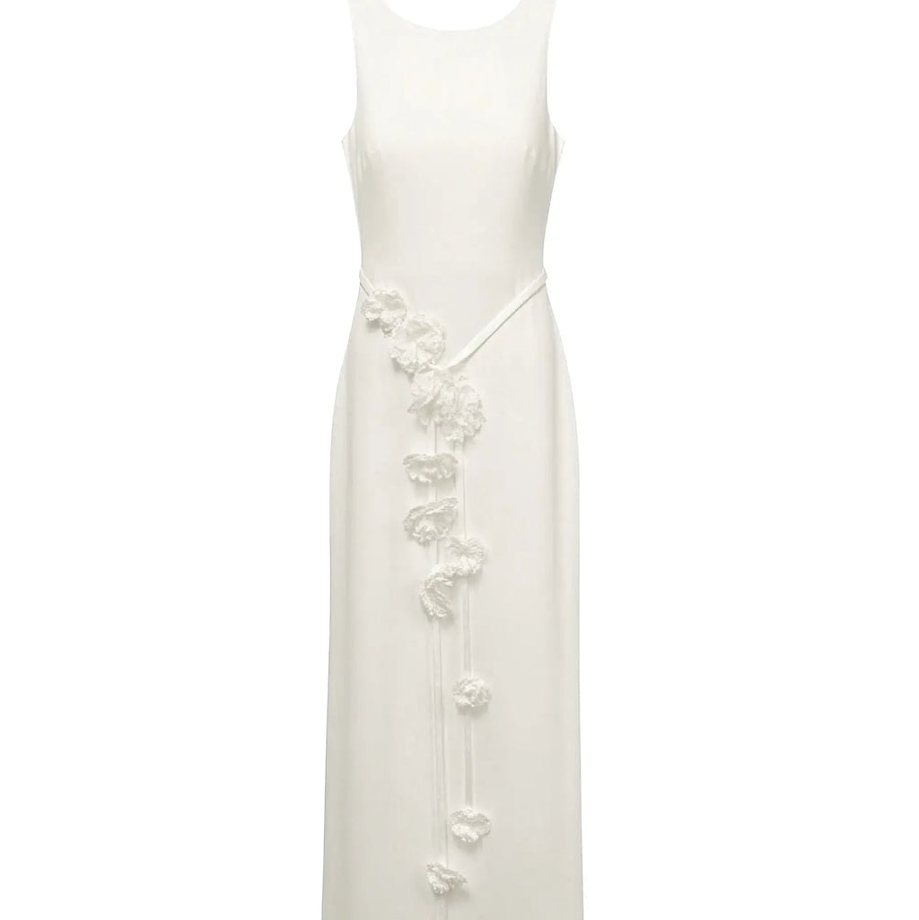 Floral Appliqué Gown