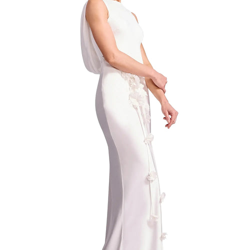 Floral Appliqué Gown