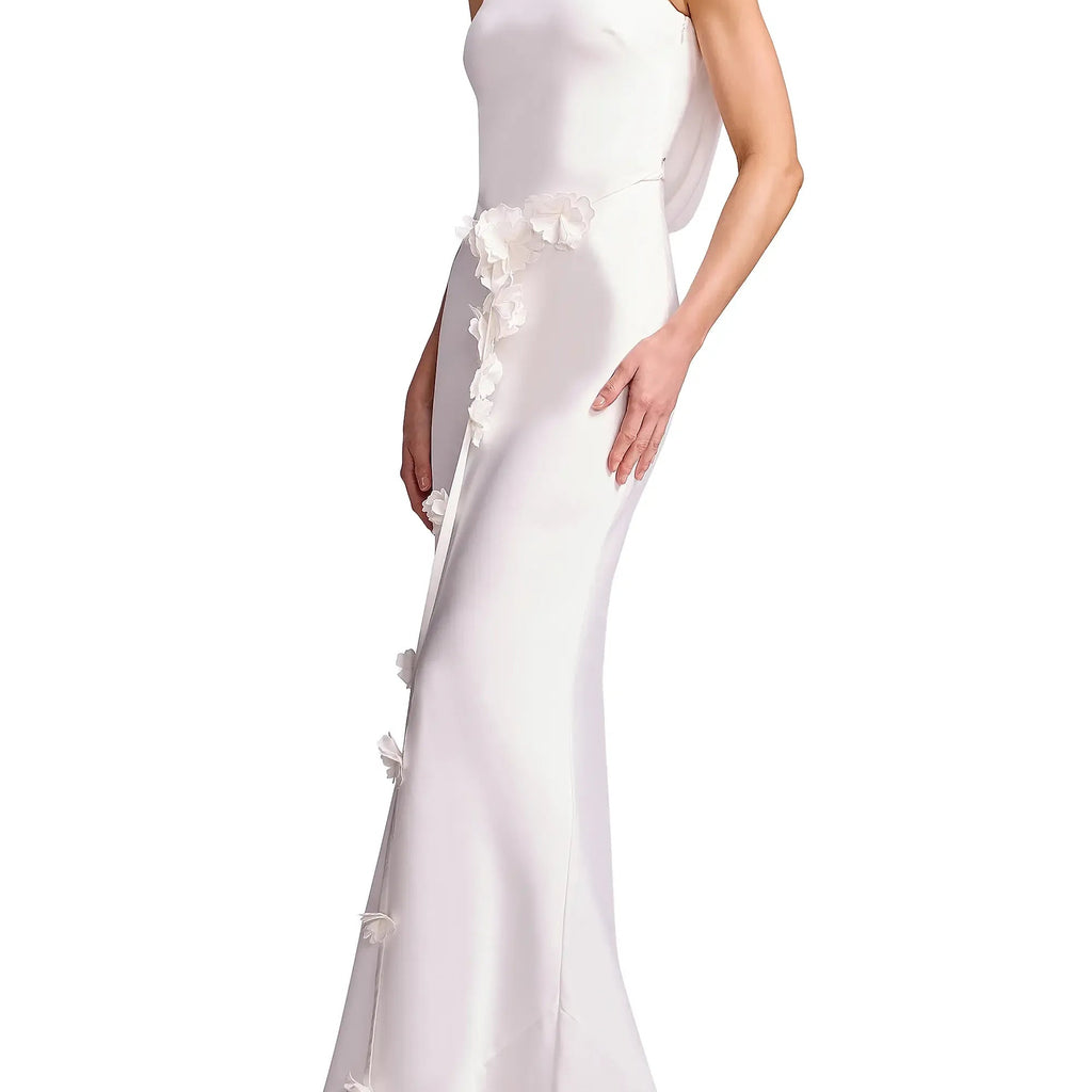 Floral Appliqué Gown