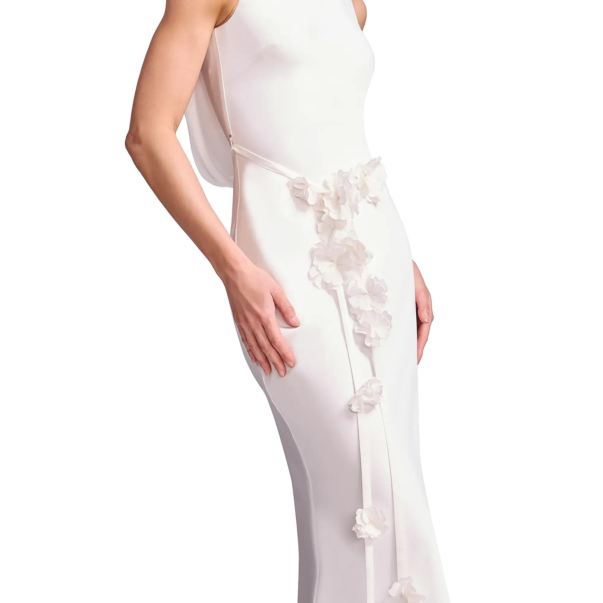 Floral Appliqué Gown