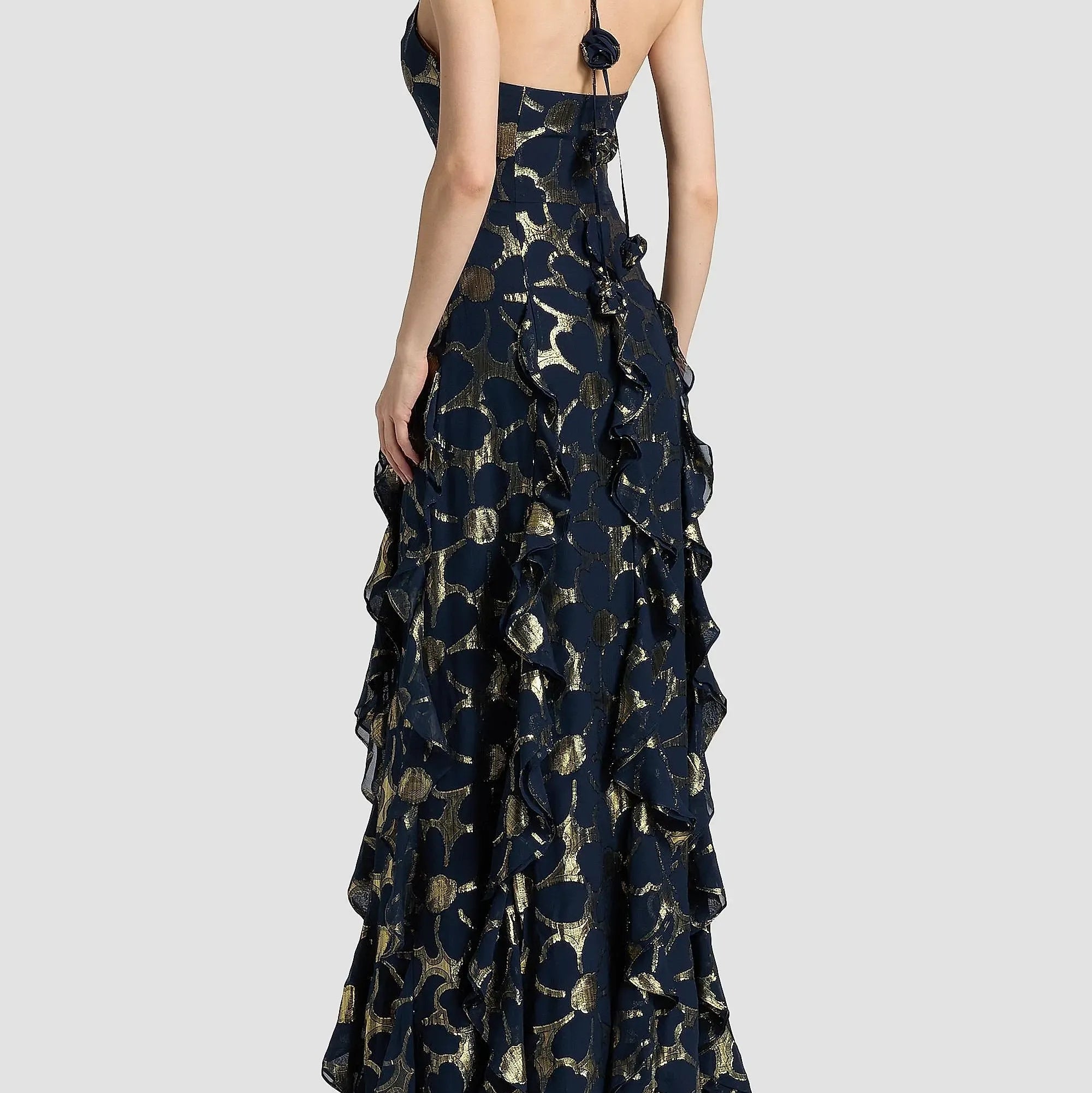 Metallic Jacquard Gown