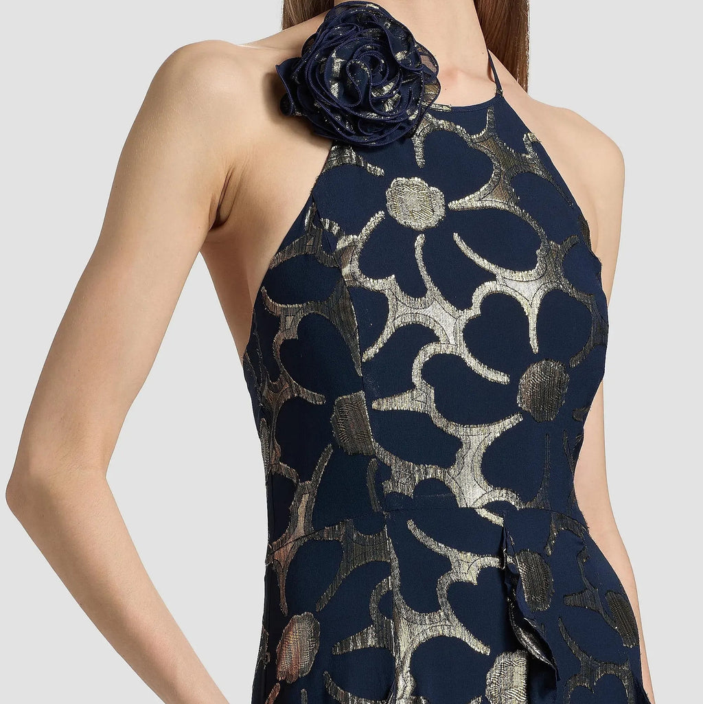 Metallic Jacquard Gown