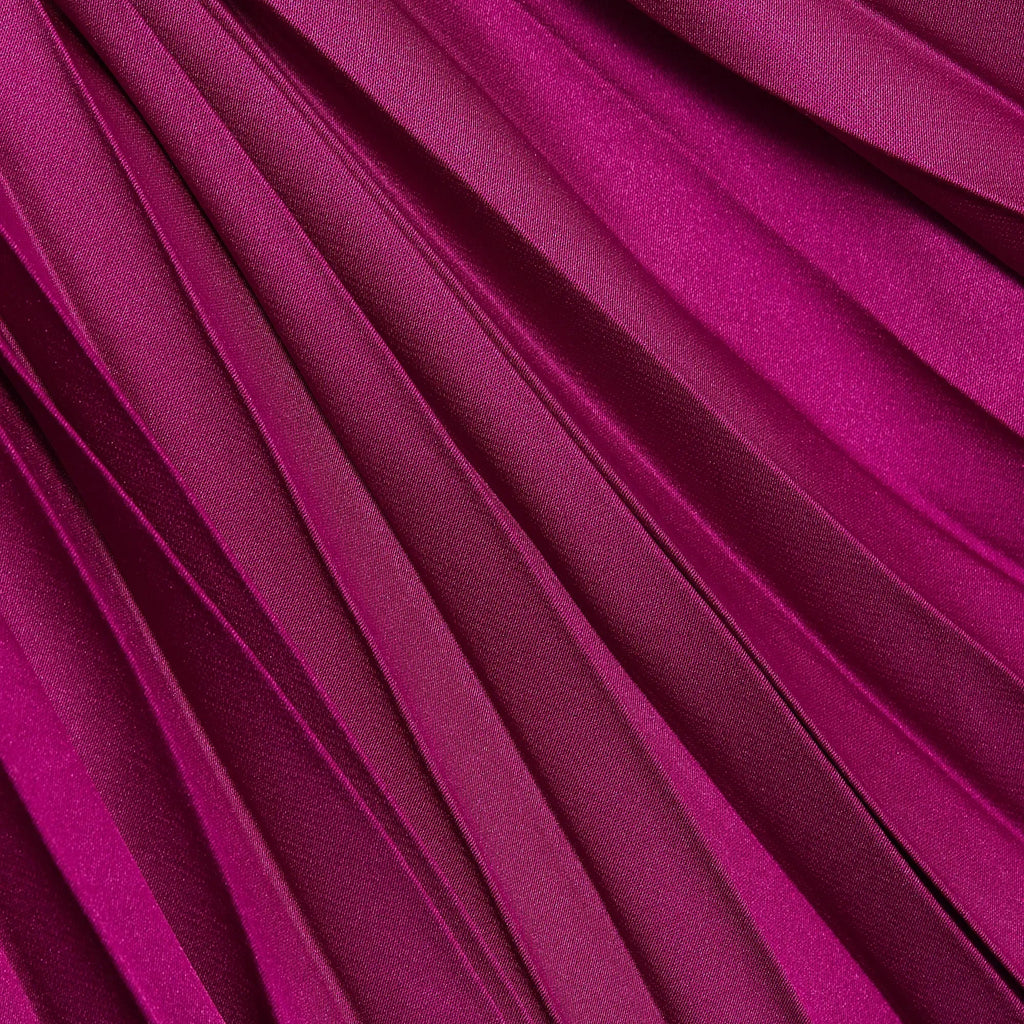 Pleated Open Back Gown