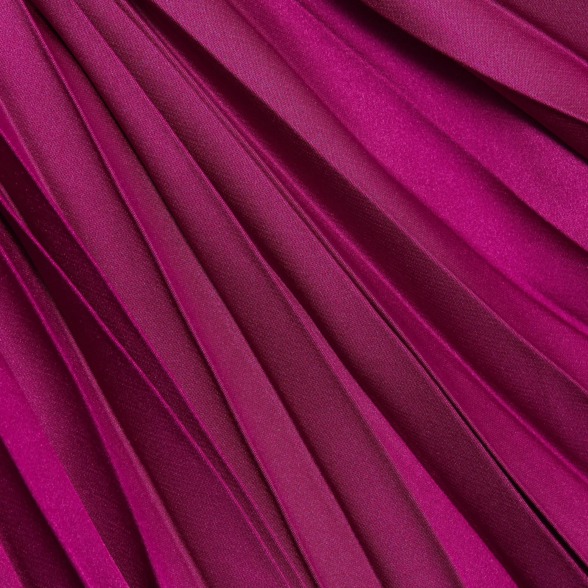 Pleated Open Back Gown
