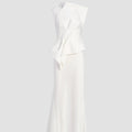 Satin Draped Gown