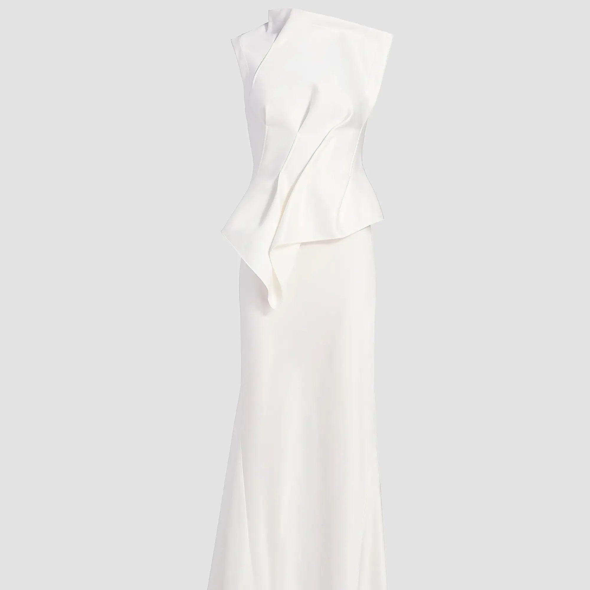 Satin Draped Gown