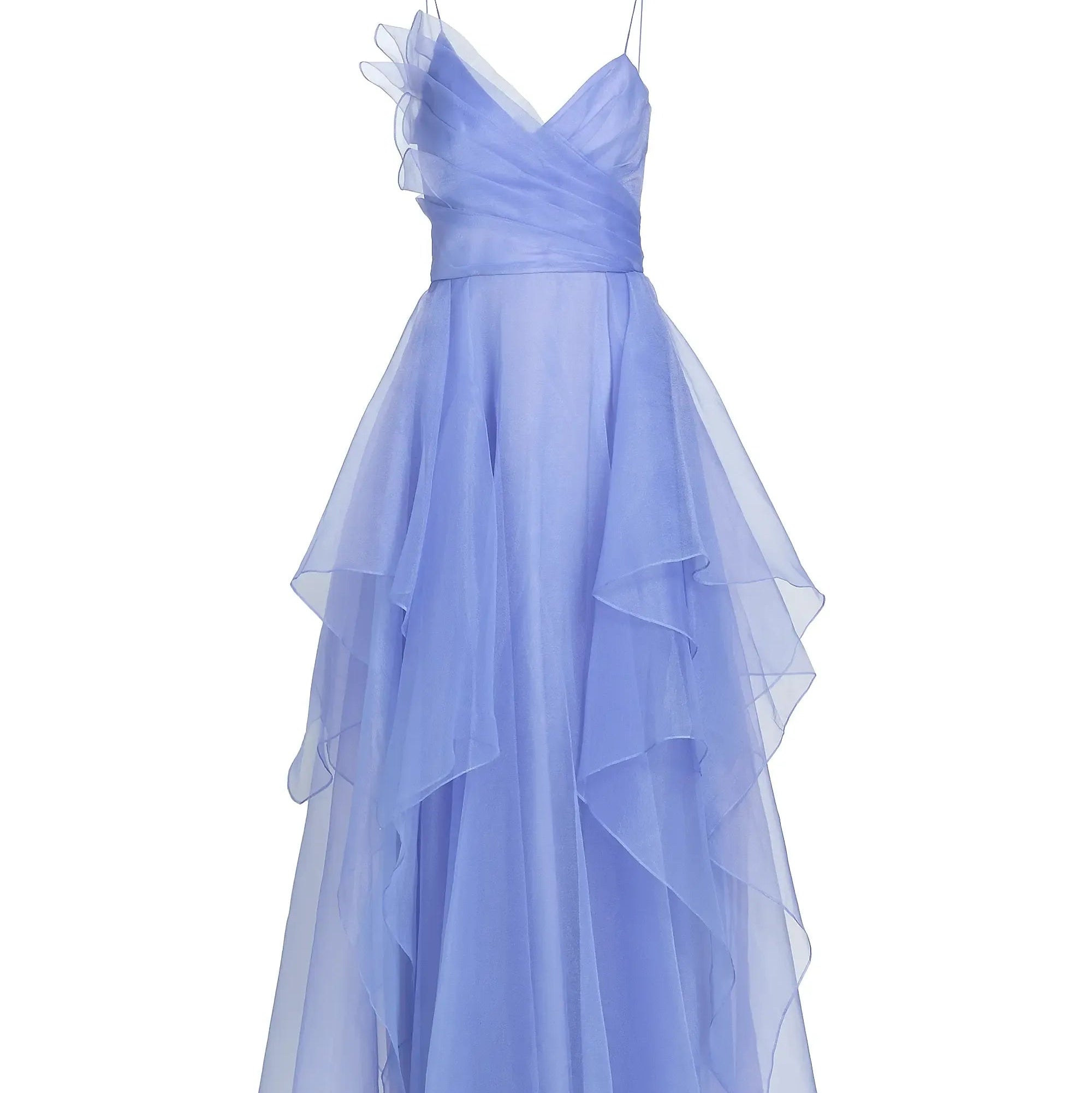 Strapless Tiered Gown