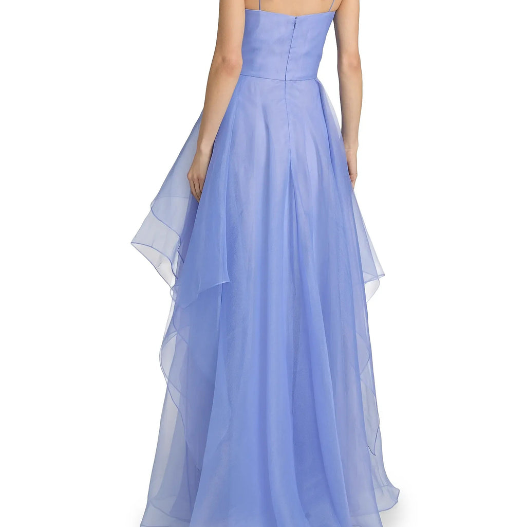 Strapless Tiered Gown