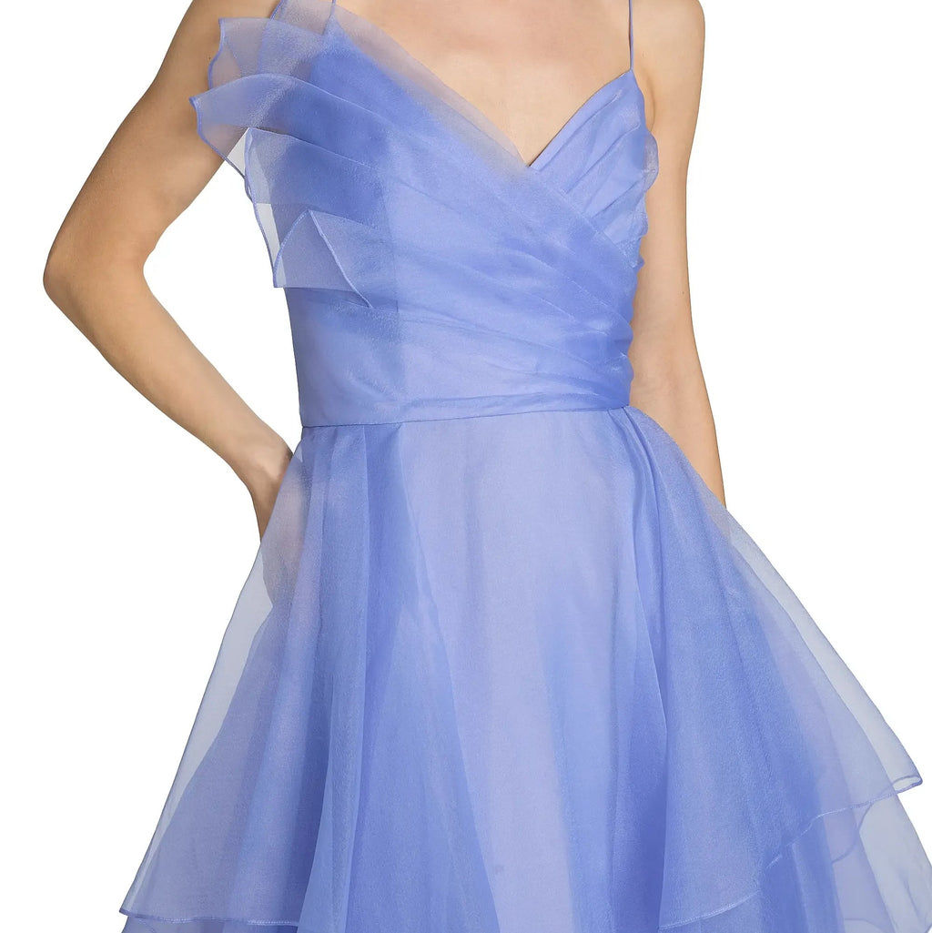Strapless Tiered Gown