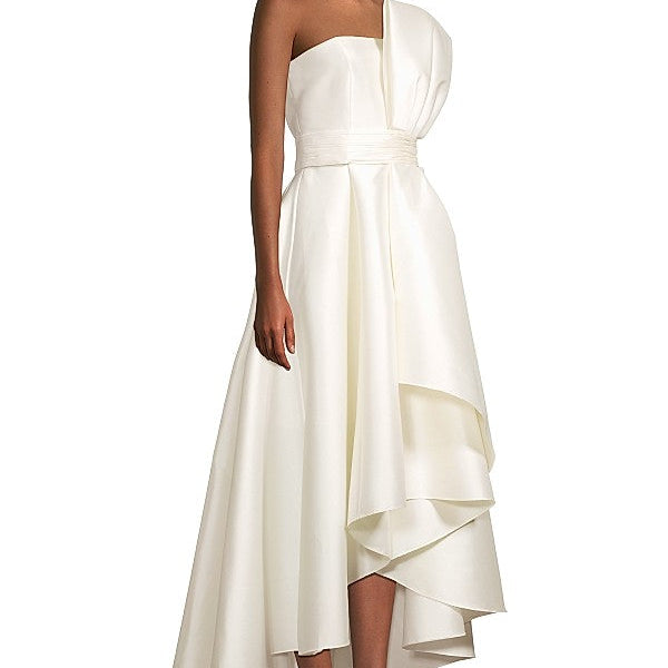 Tara Gathered High Low Gown