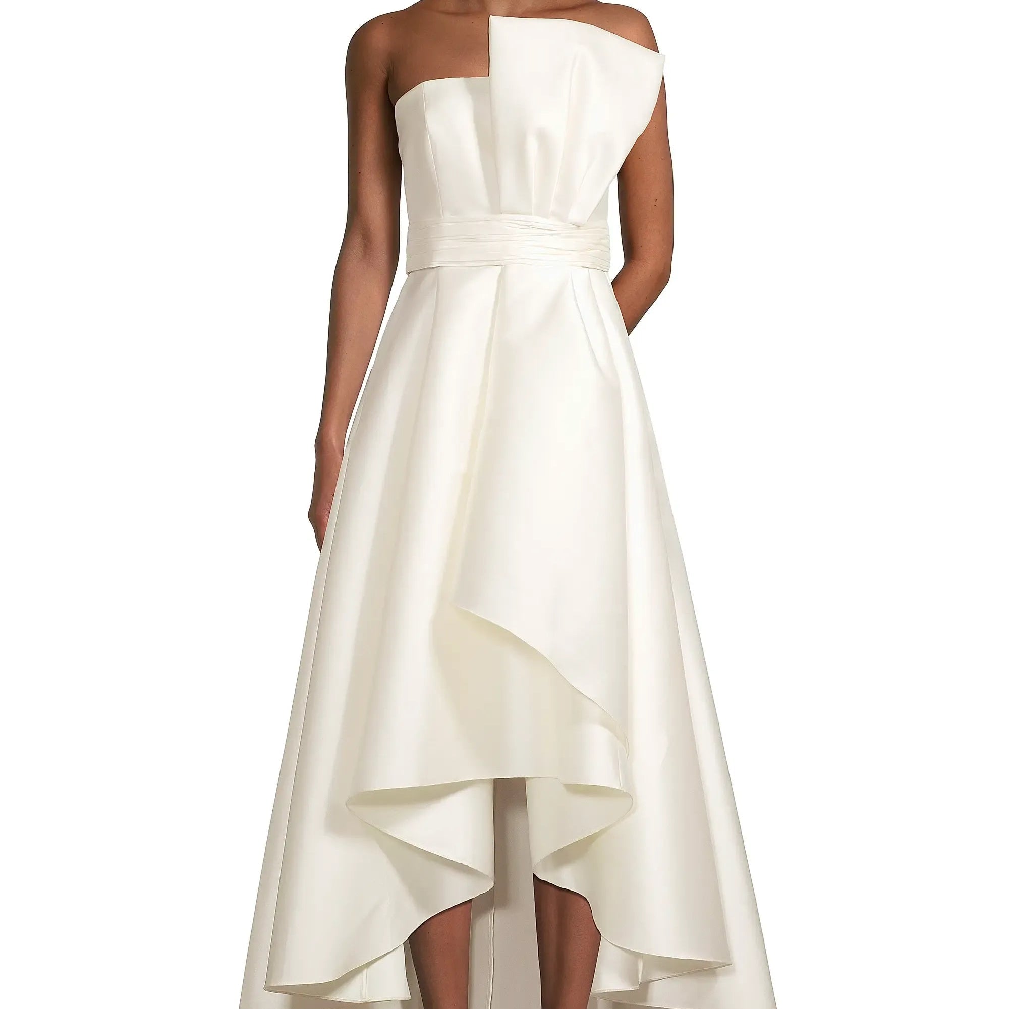 Tara Gathered High Low Gown
